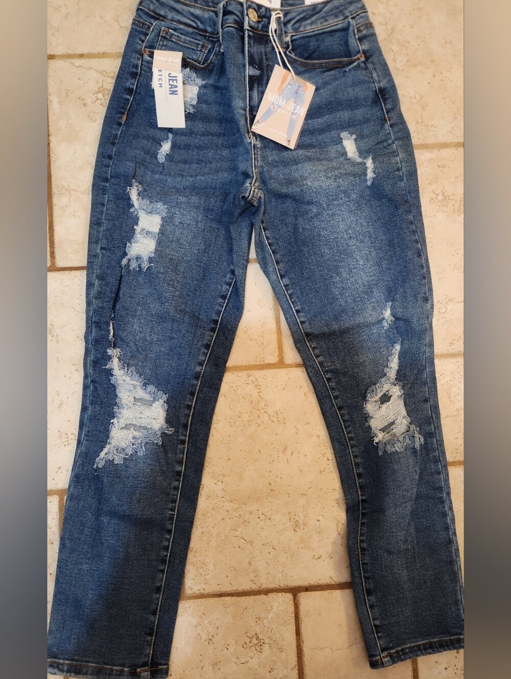 NWT Wax Mom Jeans
